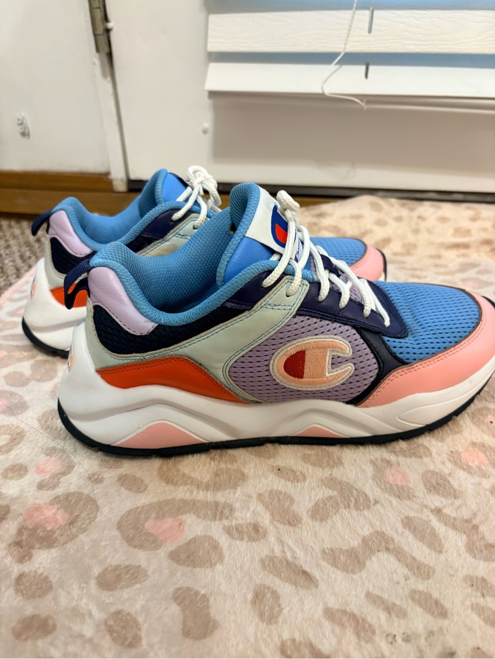 Champion Kids Colorblock Sneakers - Blue, Pink & Orange